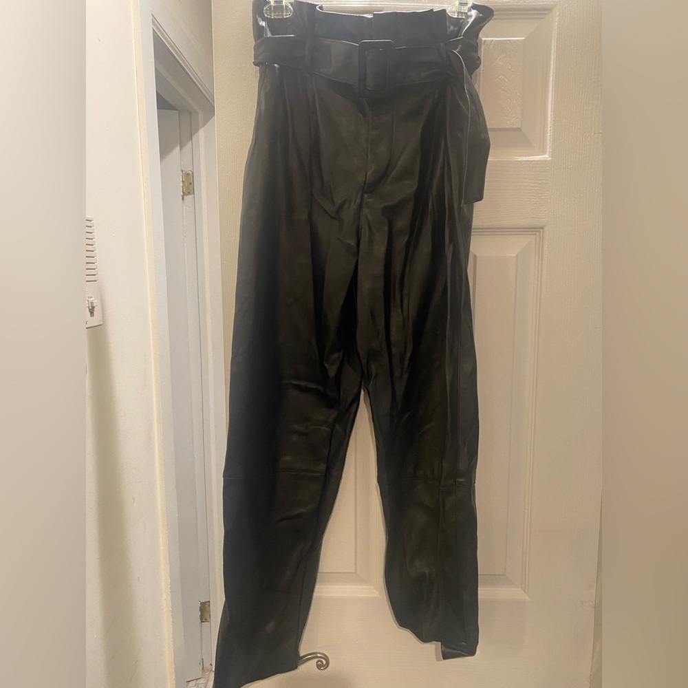 H&M Women’s Black Leather Pants